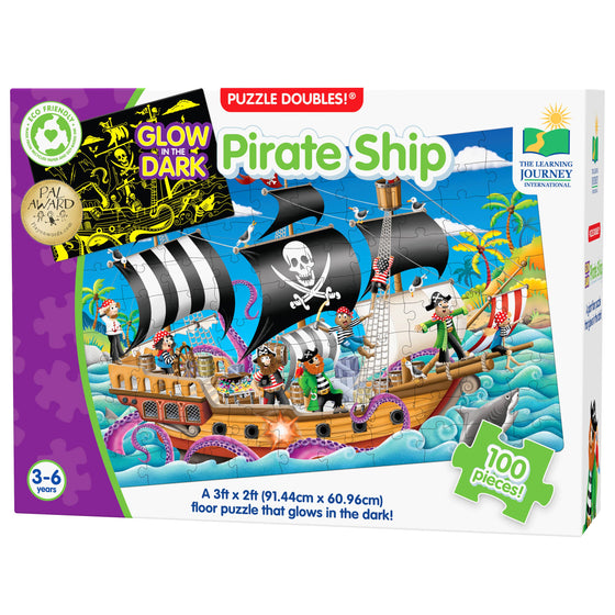 The Learning Journey - Puzzle Doubles - Glow In The Dark - Pirate Ship