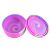 Mum Made Yum - Silicone Snack Pot -  Pink Swirl