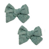 Koquitos | Hair Accessories - Pack of 2 embroidered strip clips