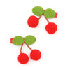 Inca UK - Cherry pom pom motif hair clip 4.5cm