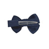 La Fillette Accessories - Estelle hair bow with clip in navy blue