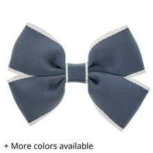  Butterfly Bow with white border on a Duck Clip