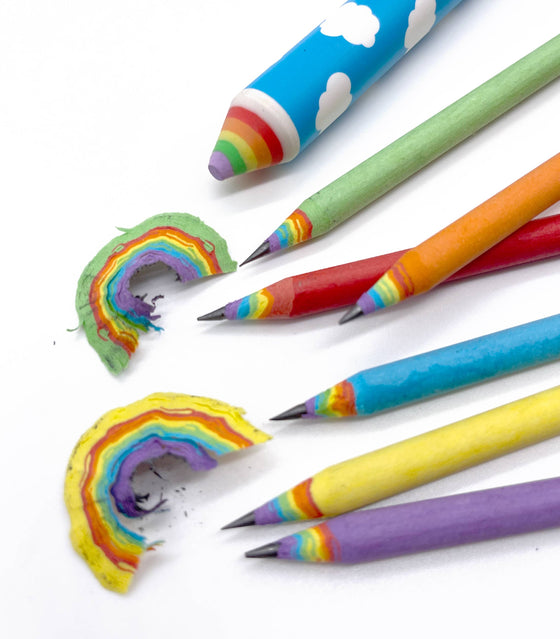 SNIFTY - RECYCLED RAINBOW PENCIL & ERASER SET