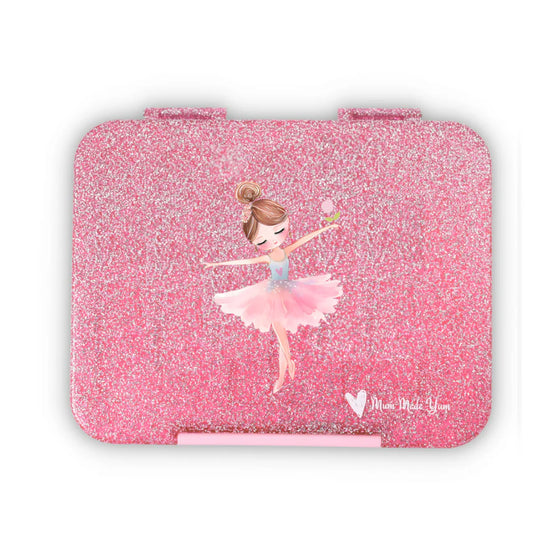 Mum Made Yum - Pink Ballerina Large - Bento Lunchbox