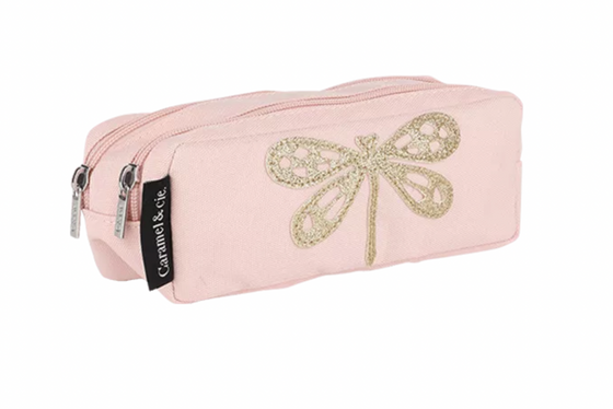 Caramel et Cie : Trousse Double Libellule Rose