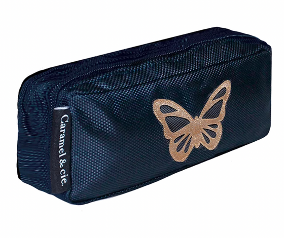 Caramel et Cie : Trousse Double Papillon Marine