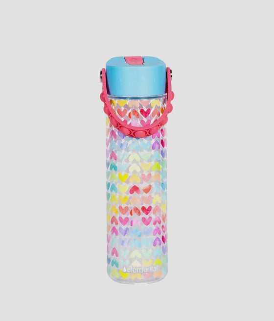 Elemental - 26oz Splash Pop Bottle - Rainbow Heart
