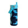 Elemental - Fidget Handle Kids Stainless Bottle 18oz Sharks Ahoy
