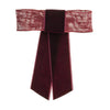 Siena Hair Accessories - Velvet And Textured Ribbon Hairbow Barrette