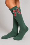 Cotton Socks - MA101 HIGH SOCK CHILD WITH GROSGRAIN BOW 100% COTTON
