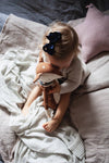 La Fillette Accessories - Maxima hair bow with clip in navy blue