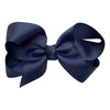 La Fillette Accessories - Maxima hair bow with clip in navy blue