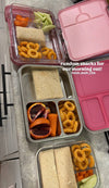 Mum Made Yum - Mighty Stainless Steel 3-Compartment Lunchbox - Pink