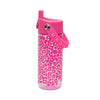 Elemental - Fidget Handle Kids Tritan Bottle 18oz Pink Leopard