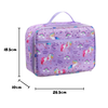 Mum Made Yum - Insulated Lunch Cooler Carry Bag – Purple Unicorn