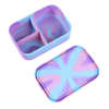 Mum Made Yum - Silicone Bento Lunchbox - Purple Swirl