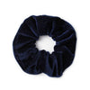 Inca UK - Large - High shine Navy velvet scrunchie.Dia.12cm