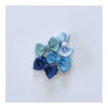 La Fillette Accessories - Estelle hair bow with clip in navy blue