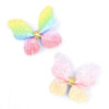 Inca UK - Rainbow Glitter Butterfly Hair Clips 5cm
