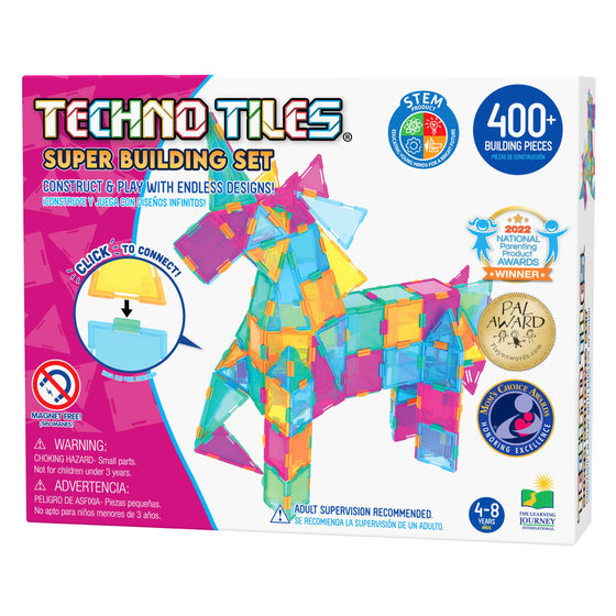 The Learning Journey - Techno Tiles - Super Set (Pastel Edition) (400+ pcs)