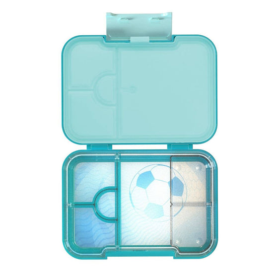 Mum Made Yum - Bento Lunchbox (Medium) - Light Blue Soccer