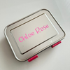 Mum Made Yum - Mighty Stainless Steel 3-Compartment Lunchbox - Pink
