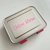 Mum Made Yum - Mighty Stainless Steel 3-Compartment Lunchbox - Pink
