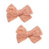 Koquitos | Hair Accessories - Pack of 2 embroidered strip clips