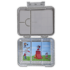Mum Made Yum - Bento Lunchbox (Large) - Sparkle Silver Monkey