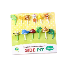  Mum Made Yum - Food Picks - Animal Garden (12 Pieces)