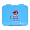 Mum Made Yum - Bento Lunchbox (Large) - Light Blue Monkey