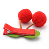 Inca UK - Cherry pom pom motif hair clip 4.5cm