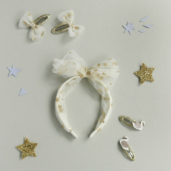 Wish Upon A Star Tulle Bow Clips