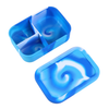 Mum Made Yum - Silicone Bento Lunchbox - Blue Swirl