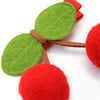 Inca UK - Cherry pom pom motif hair clip 4.5cm