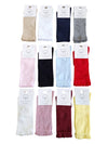 Cotton Socks - MA100 HIGH SOCK WITH SEED STITCH CUFF 100% COTTON