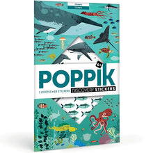  Poppik : Poster en stickers oceans / activite educative - CHAT-MALO Paris