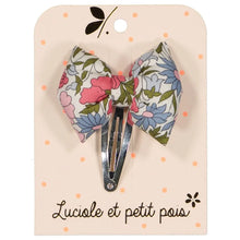  Luciole - Barrette noeud papillon - Liberty Poppy and Daisy - CHAT-MALO Paris