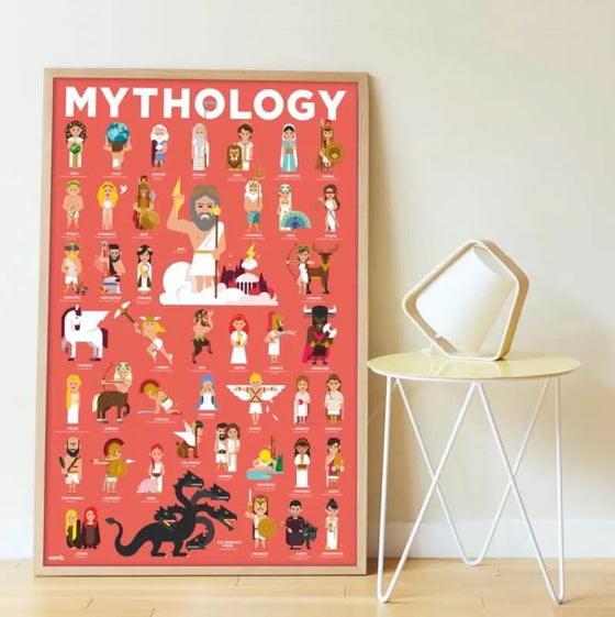 Poppik : Poster en stickers mythology / activite educative - CHAT-MALO Paris