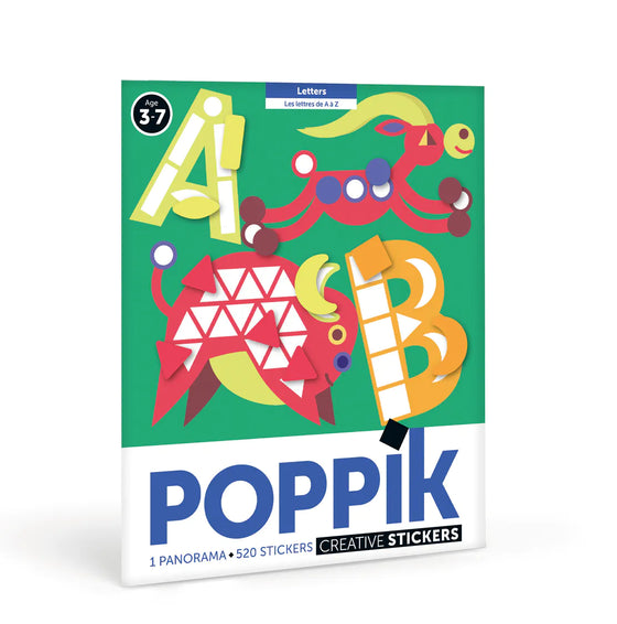 Poppik - Panorama abc letters Stickers