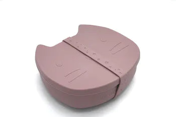 The Cotton Cloud - Lunch Box silicone Chat Mauve