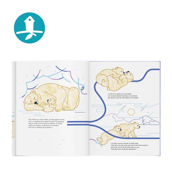 Livre La Cabane Bleue - Suis du doigt l'ours polaire