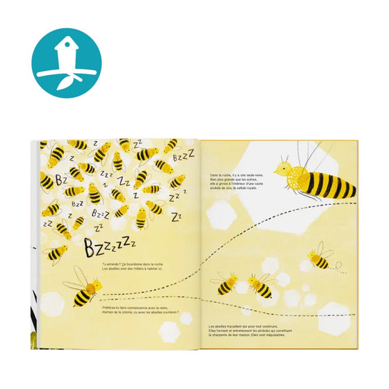 Livre La Cabane Bleue - Suis du doigt l'abeille