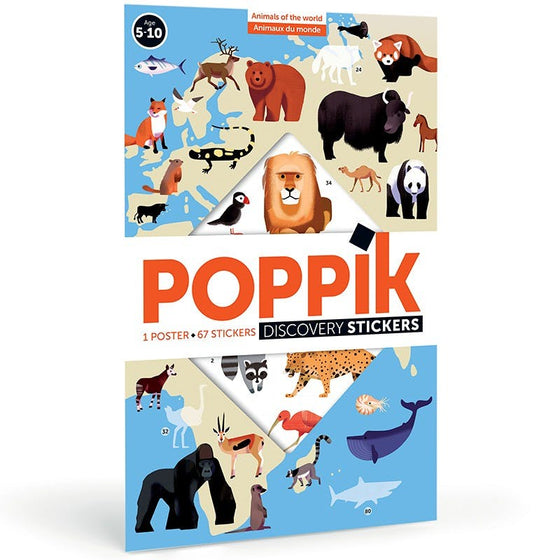 Poppik - Poster - Discovery Animals of the world - CHAT-MALO Paris