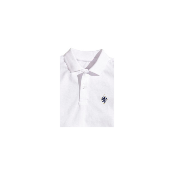 Crested short-sleeve cotton polo (KS1)