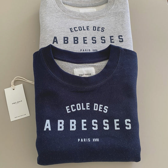 Sweat Adulte bleu - Le Abbesses