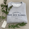 Sweat enfant gris - Rue des Dames - CHAT-MALO Paris